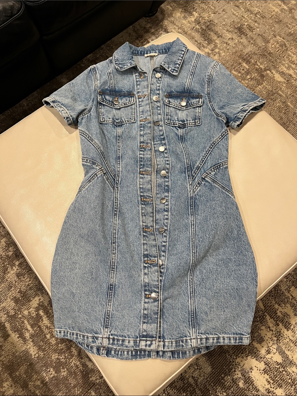 Pilcro Light Blue Denim short dress